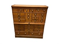 Fabulous Antique Multi Drawer File Cabinet