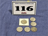 1976 Bi-Centennial & other Kennedy 1/2 dollars