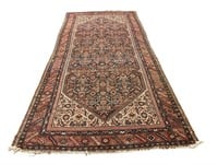 Large antique hand knotted Persian carpet