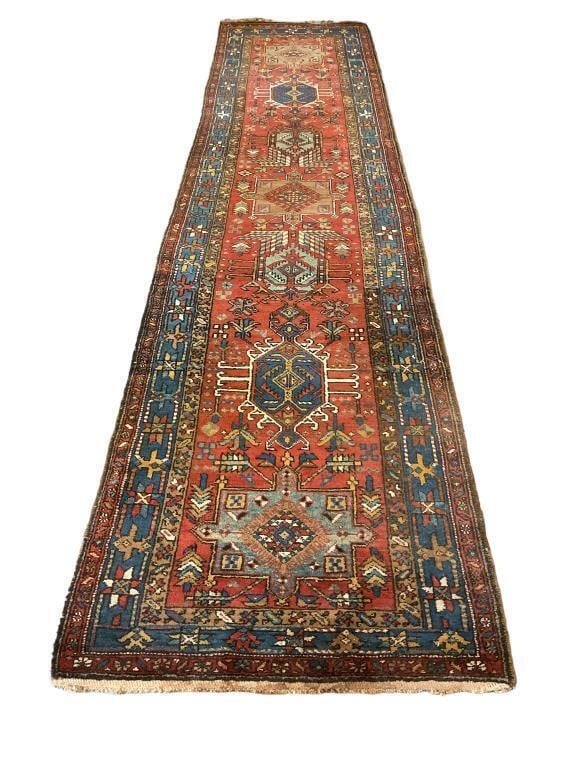 Beautiful antique hand knotted runner