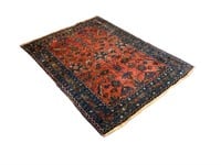 Antique hand knotted Persian area rug