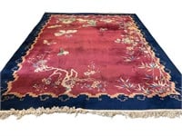 Chinese Art Deco Vintage Room Size Rug