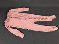 (1) 6-9M Ruffle Zipper Pajama: [Posh Peanut] Girl