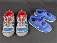 (2) Sz 8 Sneaker Shoes [Nike & Oshkosh] Boy