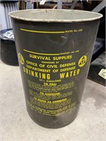 Military Metal Water Drum