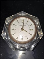 Vintage Glass Phinney Walker Germany Alarm Clock