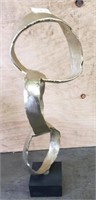 Gold Metal Stacking Ring Sculpture 20" $125