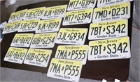 9 Sets of 2 of PROP New Jersey License Plates