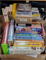 FLAT OF VHS & DVD MOVIES