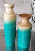 2 NEW Decorative Wood Vases $60
