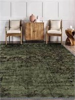 Champlant rug Green Design 84 x 60" See inhouse