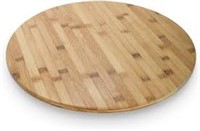 Bamboo Lazy Susan Spinning Turntable for Kitchen