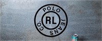 Ralph Lauren Metal Polo Jeans Sign