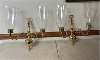 2 Baldwin Double Arm Wall Sconce Candle Holders w/