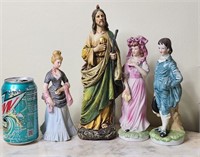 Ceramic Jesus and Other Figurines