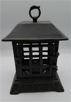 Vintage Cast Iron Asian Pagoda Lantern