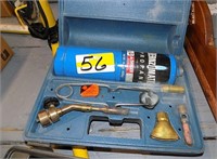 CASE AND CONTENTS OF PROPANCE TORCH.