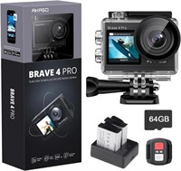 $190 AKASO Action Camera Bundle with Brave 4 Pro