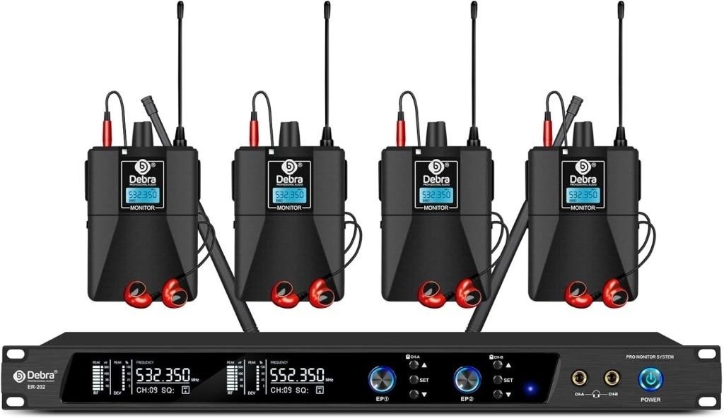 $329 D Debra Audio PRO ER-202 UHF Dual Channel