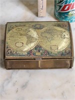Old World Map Trinket Box