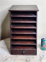 Vintage Wood Shelf with Drawer