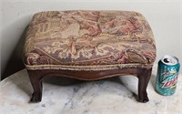 Vintage French Needle Point Footstool