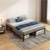 NEW! $129 HLIPHA Full Size Metal Platform Bed