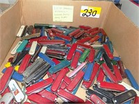 BOX LOT OF DAMAGED SWISS ARMY KNIVES