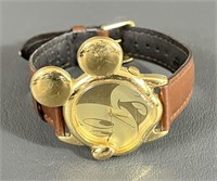 Mickey Mouse Watch with Leather Band