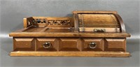 Vintage Wooden Dresser Valet Box