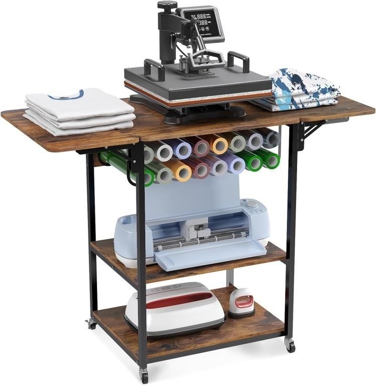 $316 Crafit 3 Tier Movable Heat Press Table,