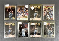 Eight Various 1993 Larry Johnson Gold Cards