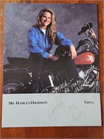 Autoghraphed Ms. Harley Davidson Gina picture