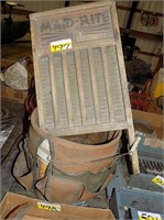 WASH BOARD AND TOOL BUCKET WITH HOLDERS