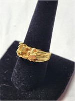 !4 k Gold Nugget Ring