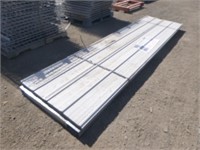 3'x12' White Metal Roof Panels