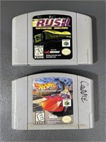 Two Nintendo 64 Racing Games