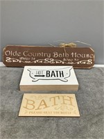 3 Bath Signs