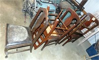 GROUP OF WOOD CHAIRS