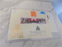 4 Different RCMP Stamp Souvenier Sheets MNH