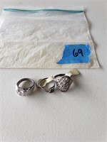 lot of Sterling silver rings