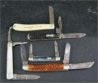 Group Of Five Vintage Pocket Knives