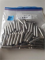 47 pieces of 338 winmag brass