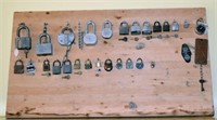 Vintage Lock Display Board