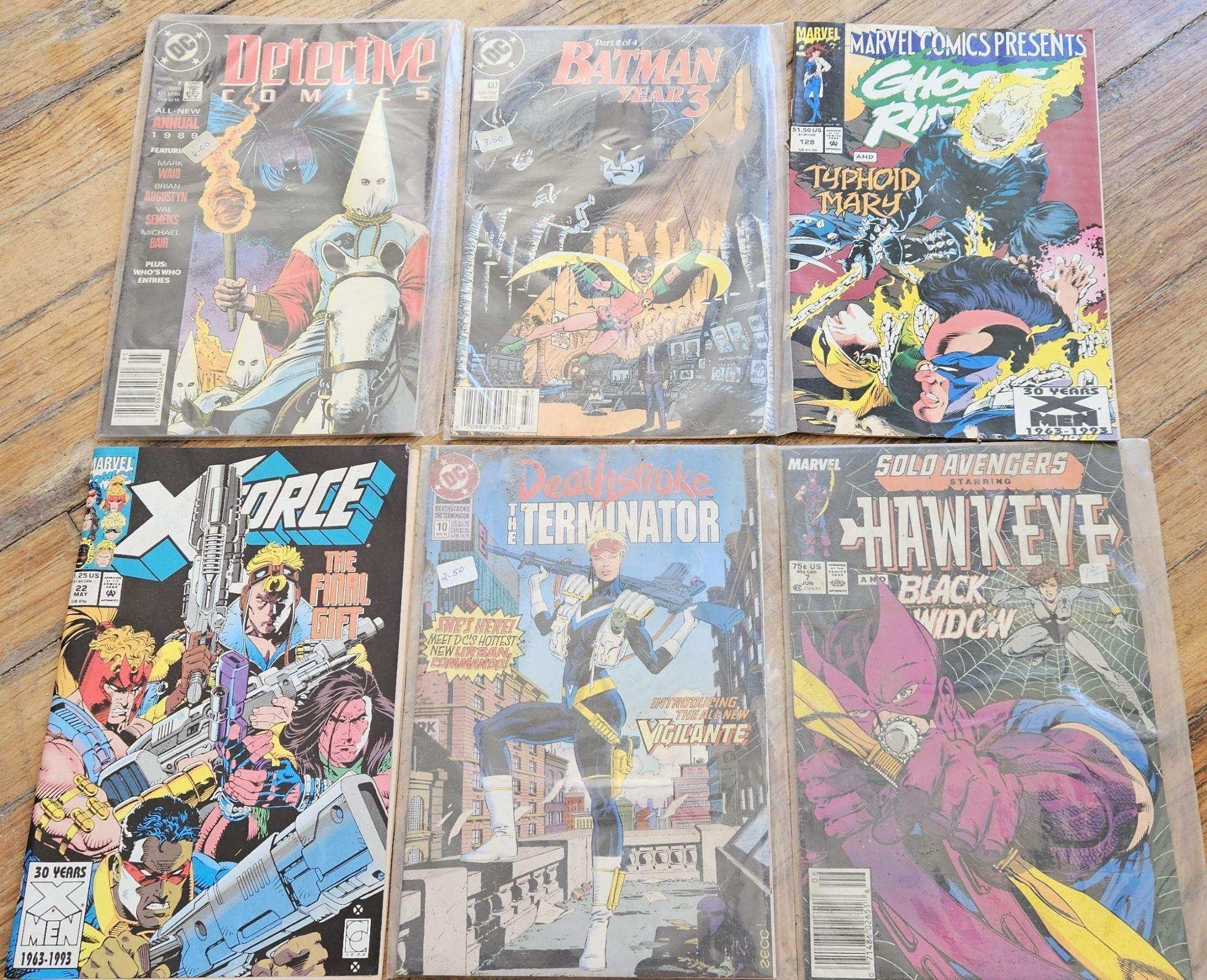 Lot of 6 Comics Hawkeye Xforce