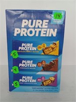 **BB: 5/24** Pure protein bars 3 flavors 14ct.