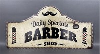 "Daily Specials" Barber Shop Metal Sign 24”