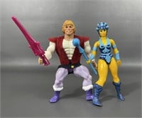 1980’s MOTU Prince Adam & Evil Lyn Action Figures