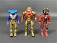 Three 1980’s Dino Riders Action Figures