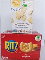 **BB: 4 & 7/24** Ritz crackers 9 sleeves & almond
